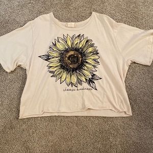 EUC Sunflower Cropped Top